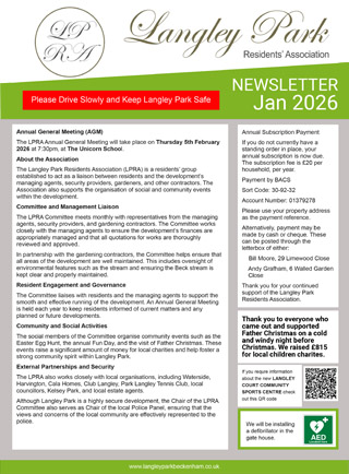 Langley Park Newsletter Jan-2026